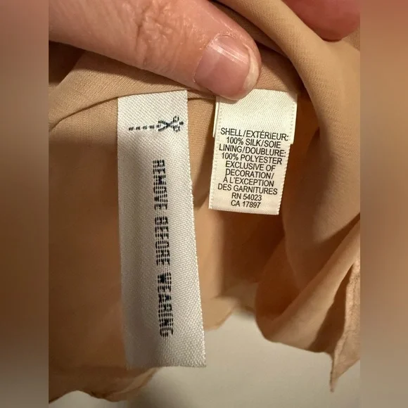 Banana Republic Vintage Y2K Floral Embroidered Silk Cami Top Size 0 Dainty Boho - Picture 8 of 10